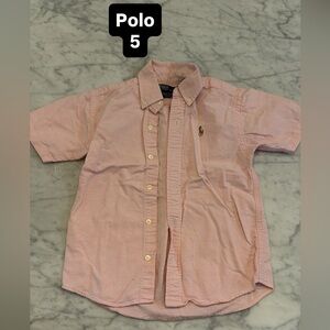 Polo by Ralph Lauren Kids Light Pink Button Down Shirt